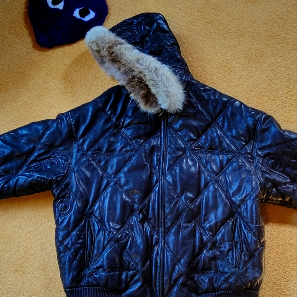 Marc Buchanan Pelle Pelle Bomber Coat
